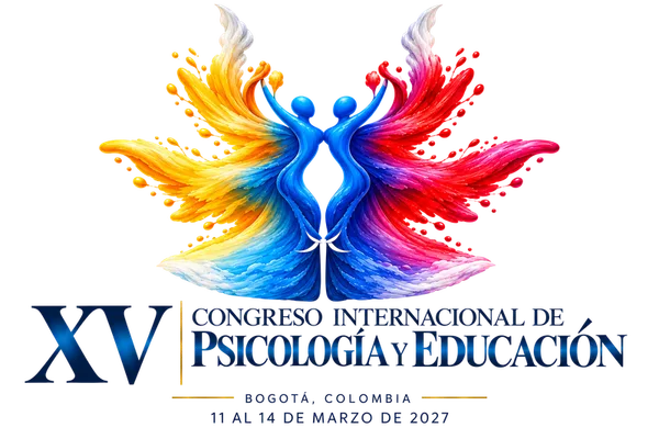 Logo del XV Congreso Internacional de Psicología y Educación, Bogotá, 11 al 14 de marzo de 2027