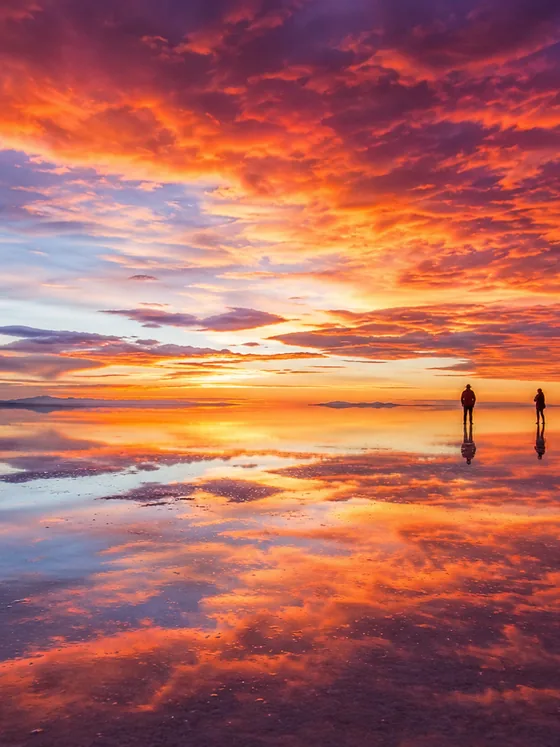 Atardecer en el Salar de Uyuni