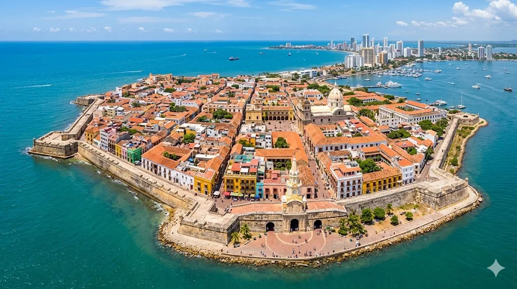 Tour a Cartagena de Indias desde Ecuador, ciudad amurallada y Caribe